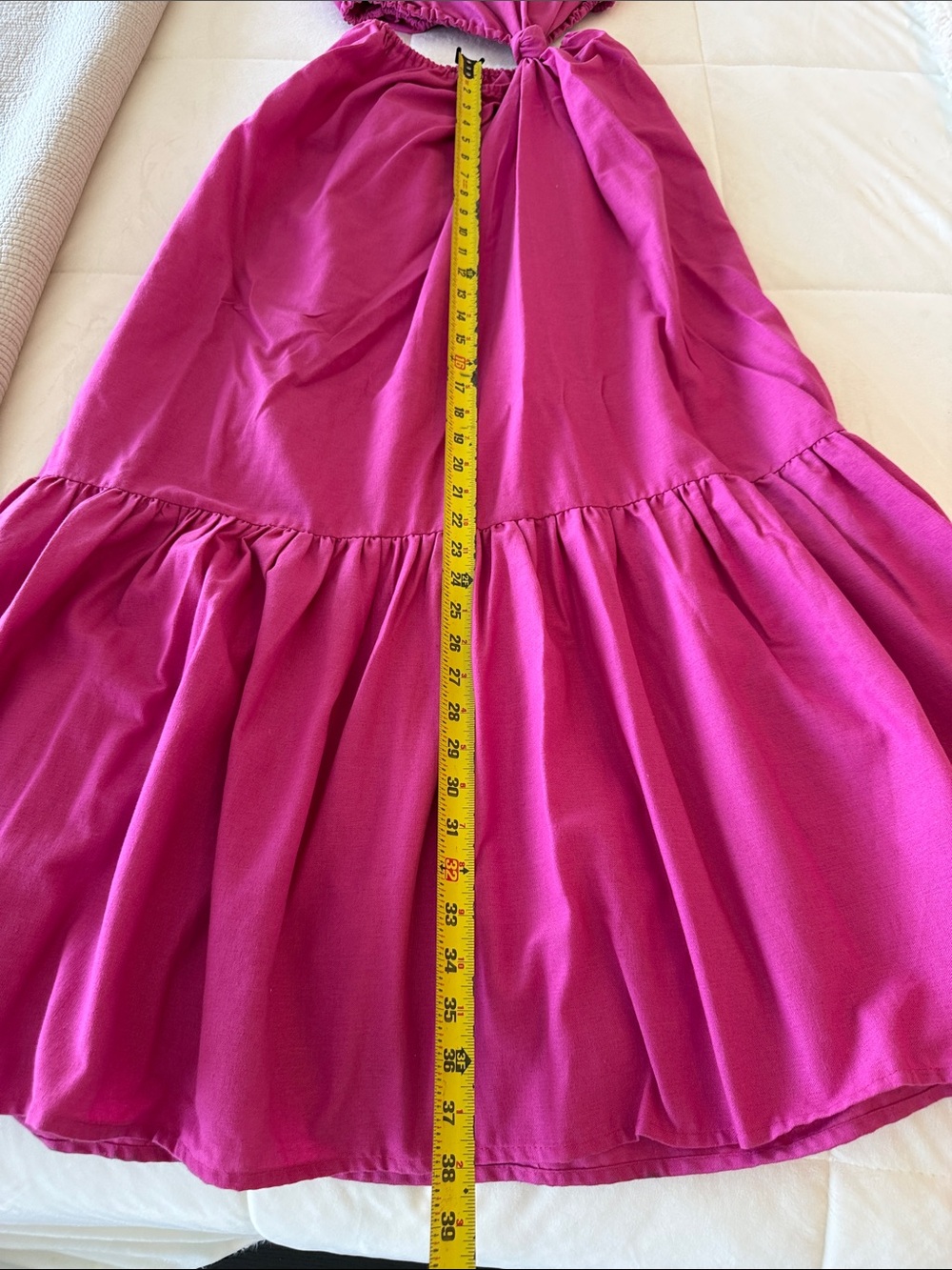 FARM Rio Fuchsia Pink Maxi Dress with Cutout Knot - Picture 5 of 13